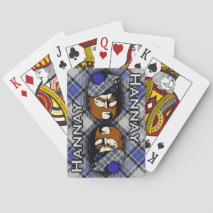 Scottish Clan Hannay Tartan Plaid Playing Cards