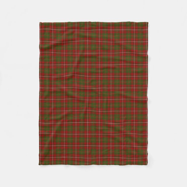 Scottish Clan Hay Classic Tartan Fleece Blanket (Front)