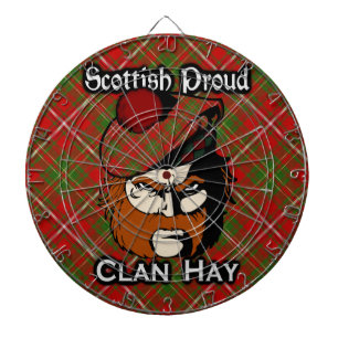 Scottish Clan Hay Tartan Dartboard