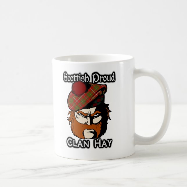 Scottish Clan Hay Tartan Scottish Coffee Mug (Right)