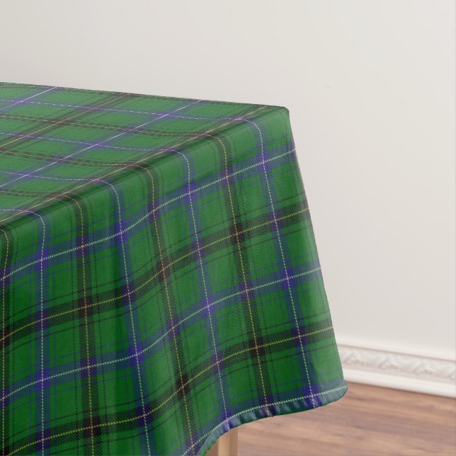 Scottish Clan Henderson Tartan Tablecloth (In Situ)