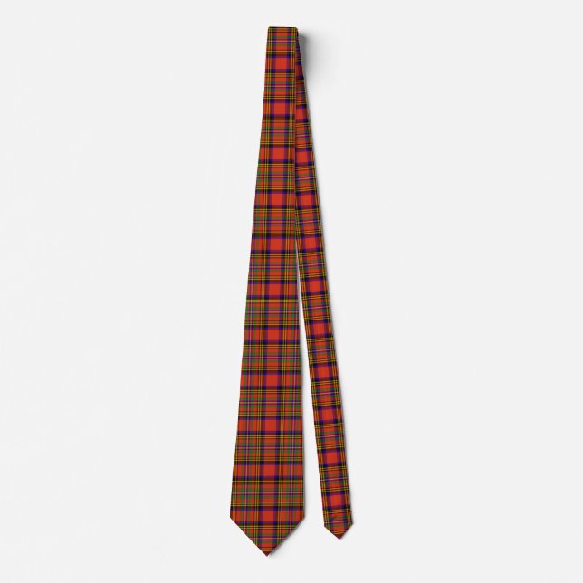 Scottish Clan Hepburn Tartan Plaid Tie (Front)