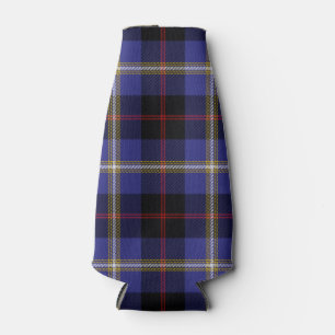 Scottish Clan Hill Tartan Plaid Bottle Cooler