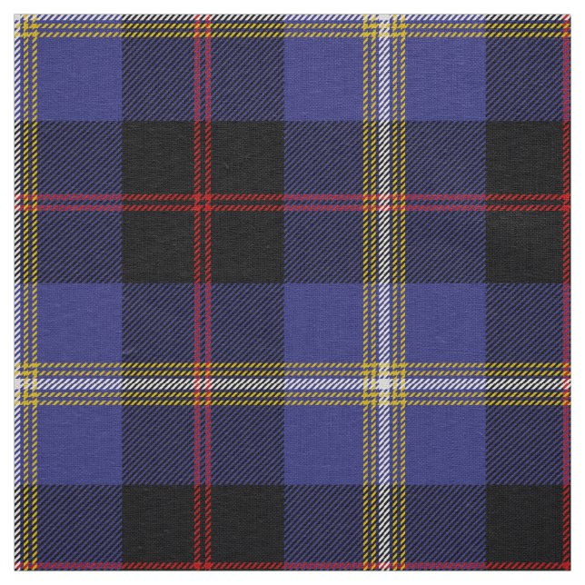 Scottish Clan Hill Tartan Plaid Fabric (Swatch)