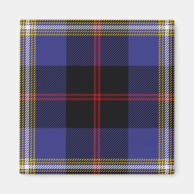 Scottish Clan Hill Tartan Plaid Magnet (Front)