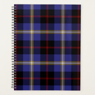 Scottish Clan Hill Tartan Plaid Planner