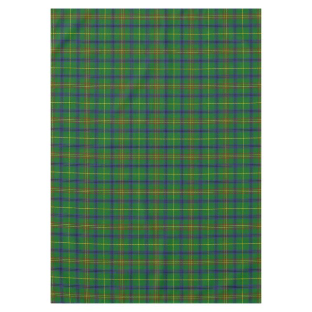 Scottish Clan Holmes Tartan Plaid Tablecloth (Front)