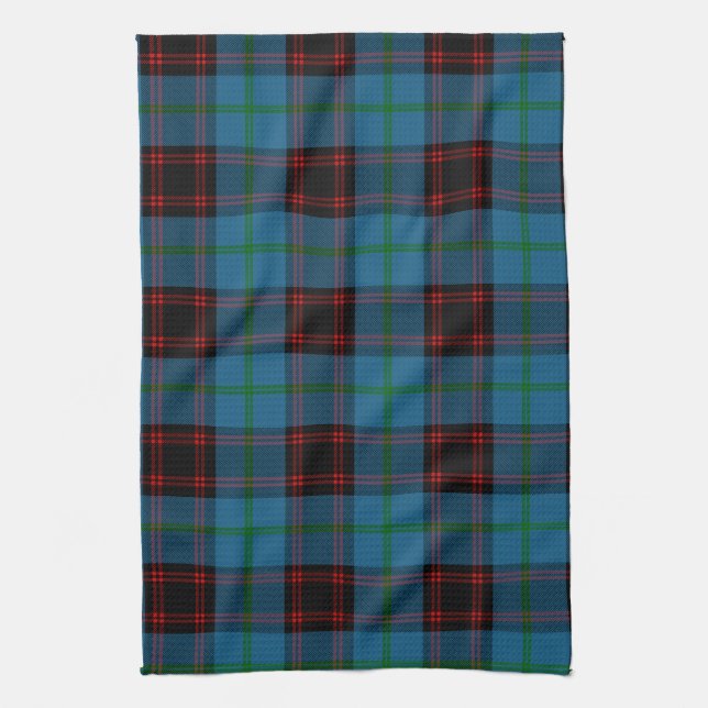 Scottish Clan Home Tartan Plaid Tea Towel (Vertical)