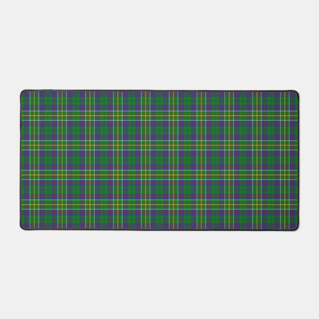 Scottish Clan Hunter Tartan Plaid Desk Mat (Front)