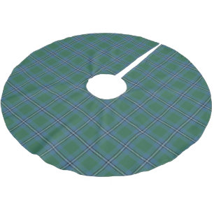 Scottish Clan Irvine Irwin Tartan Brushed Polyester Tree Skirt
