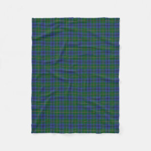 Scottish Clan Johnstone Johnston Classic Tartan Fleece Blanket