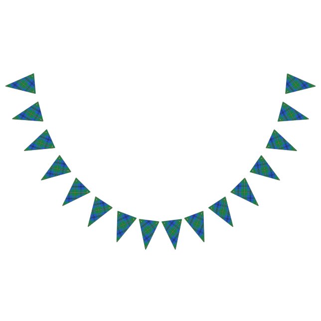 Scottish Clan Johnstone Johnston Tartan Bunting (All)