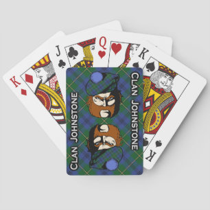 Scottish Clan Johnstone Johnston Tartan Deck Playing Cards