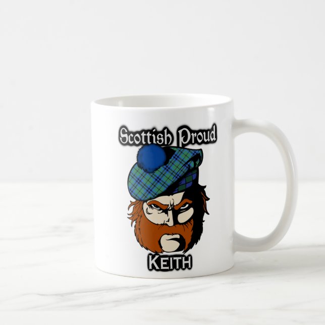 Scottish Clan Keith Tartan Scottish Coffee Mug (Right)