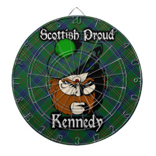 Scottish Clan Kennedy Tartan Dartboard