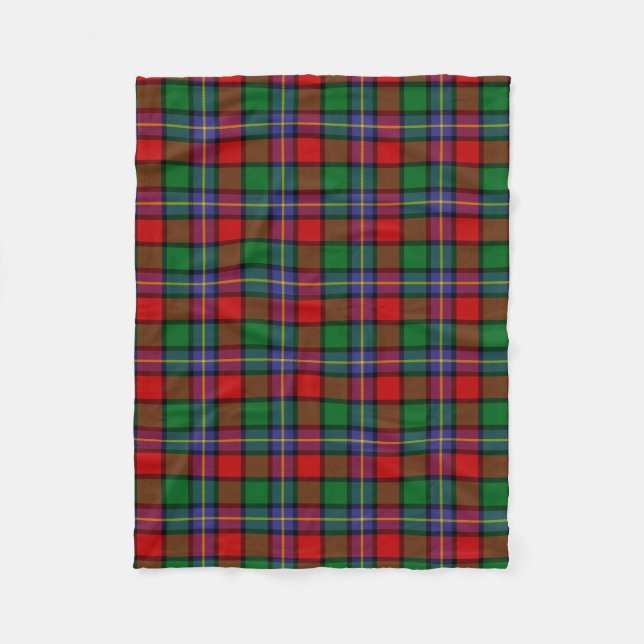 Scottish Clan Kilgore Tartan Plaid Fleece Blanket (Front)