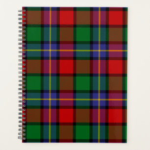 Scottish Clan Kilgore Tartan Plaid Planner