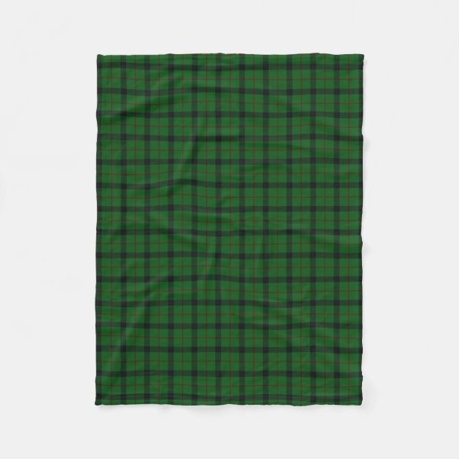 Scottish Clan Kincaid Classic Tartan Fleece Blanket (Front)