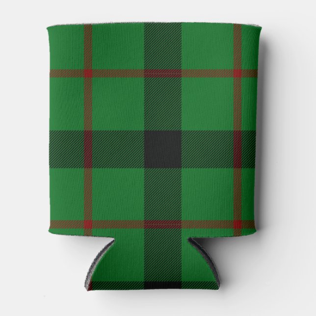 Scottish Clan Kincaid Tartan Plaid Can Cooler (Front)