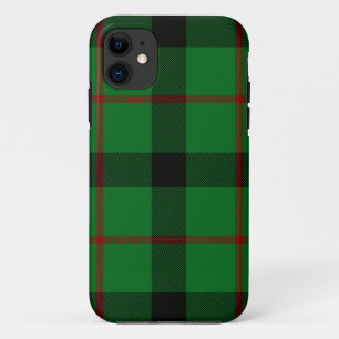Scottish Clan Kincaid Tartan Plaid iPhone 11 Case