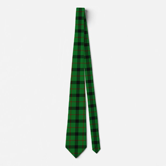 Scottish Clan Kincaid Tartan Plaid Tie (Front)