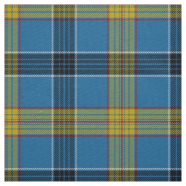 Scottish Clan Laing Tartan Plaid Fabric (Swatch)