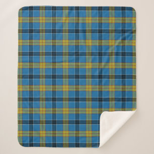 Scottish Clan Laing Tartan Plaid Sherpa Blanket