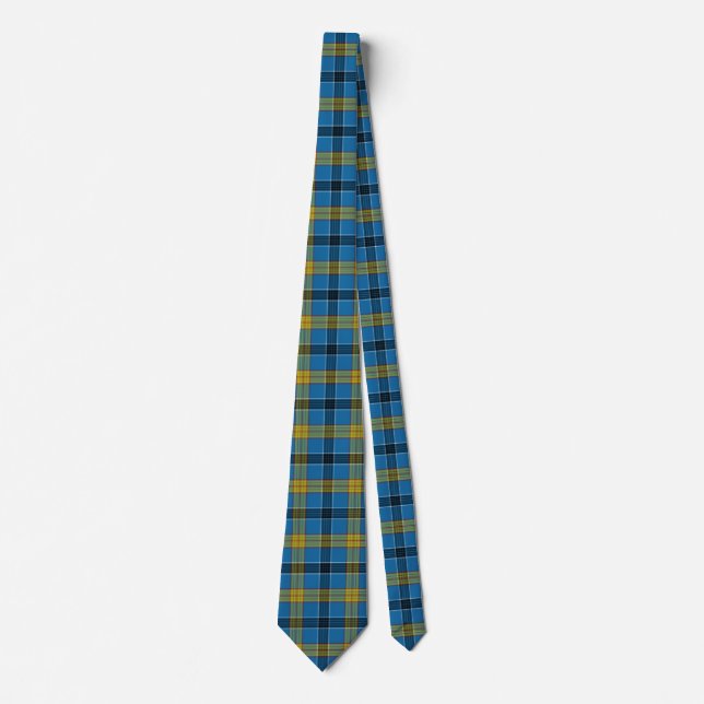 Scottish Clan Laing Tartan Plaid Tie (Front)