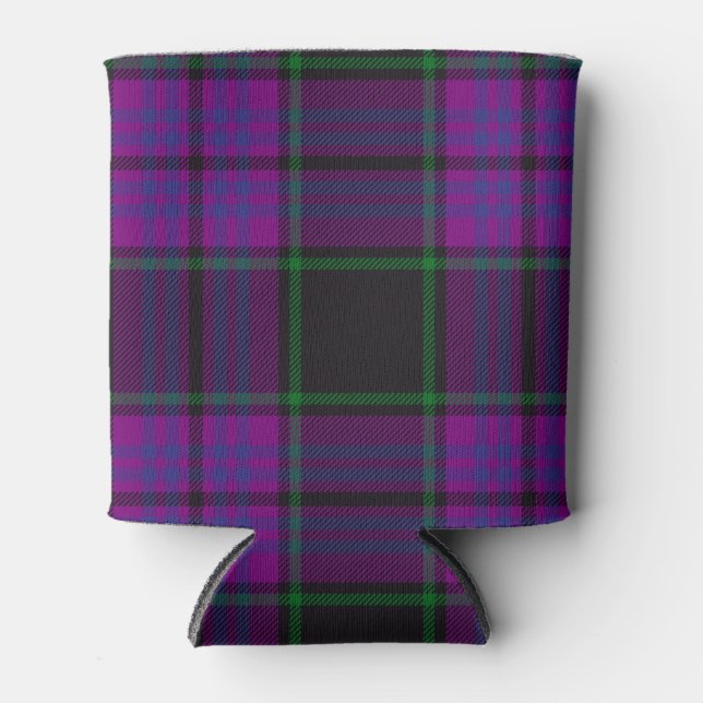 Scottish Clan Laird Tartan Plaid Can Cooler (Front)