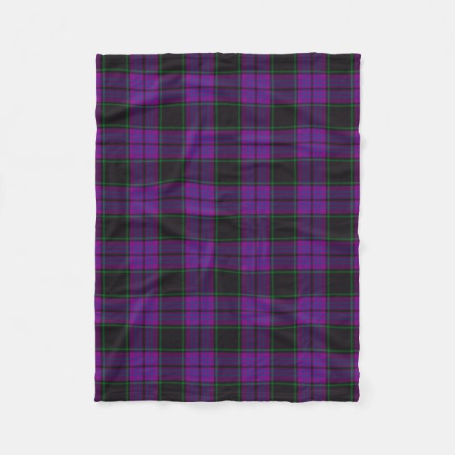 Scottish Clan Laird Tartan Plaid Fleece Blanket (Front)