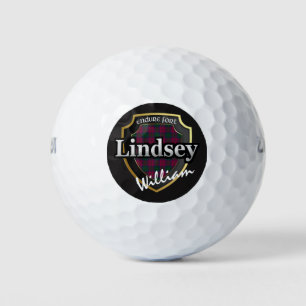 Scottish Clan Lindsey Personalise Your Name Golf Balls