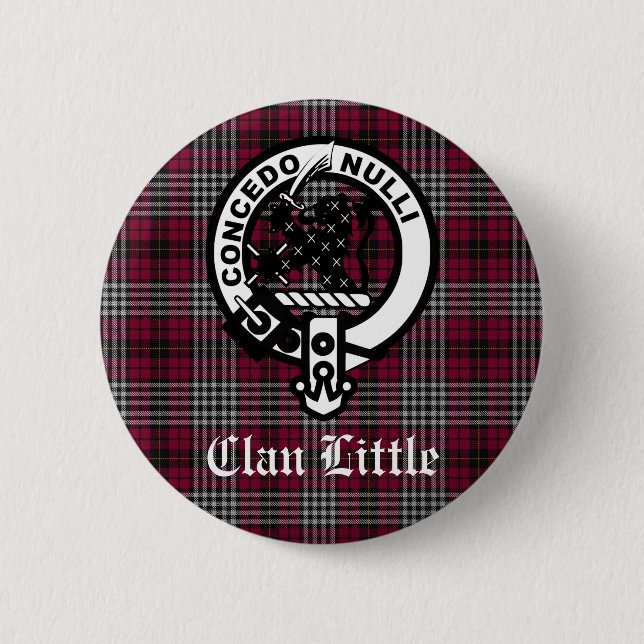 Scottish Clan Little Crest Badge and Tartan Custom (Front)