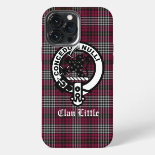 Scottish Clan Little Crest Badge and Tartan Custom iPhone 13 Pro Max Case