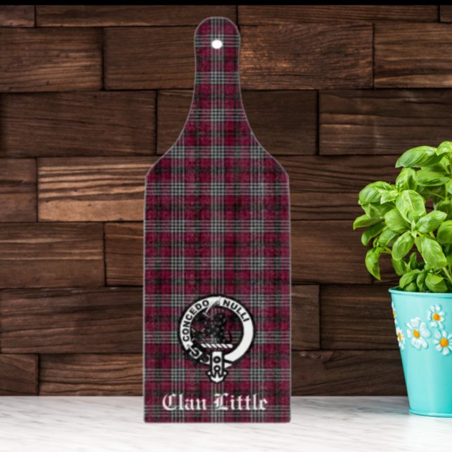 Scottish Clan Little Tartan and Crest Badge Custom Cutting Board (Creator Uploaded)
