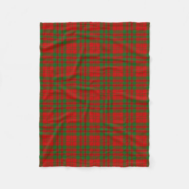 Scottish Clan Livingstone Tartan Plaid Fleece Blanket (Front)