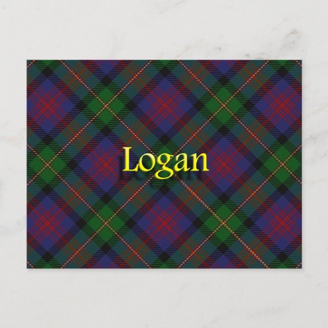 Scottish Clan Logan Postcard (Front)
