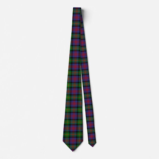 Scottish Clan Logan Tartan Plaid Tie (Front)