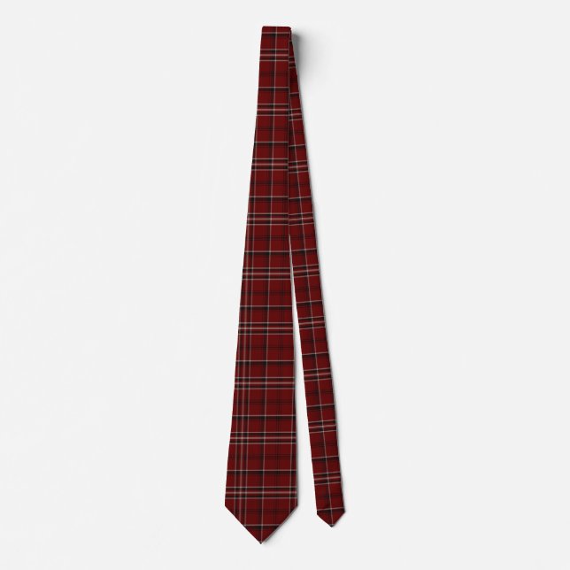 Scottish Clan Lougheed Tartan Plaid Tie (Front)