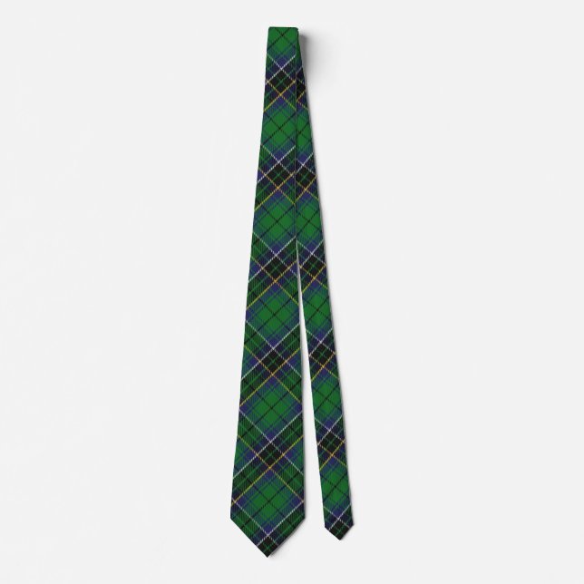 Scottish Clan MacAlpine MacAlpin Tartan Tie (Front)