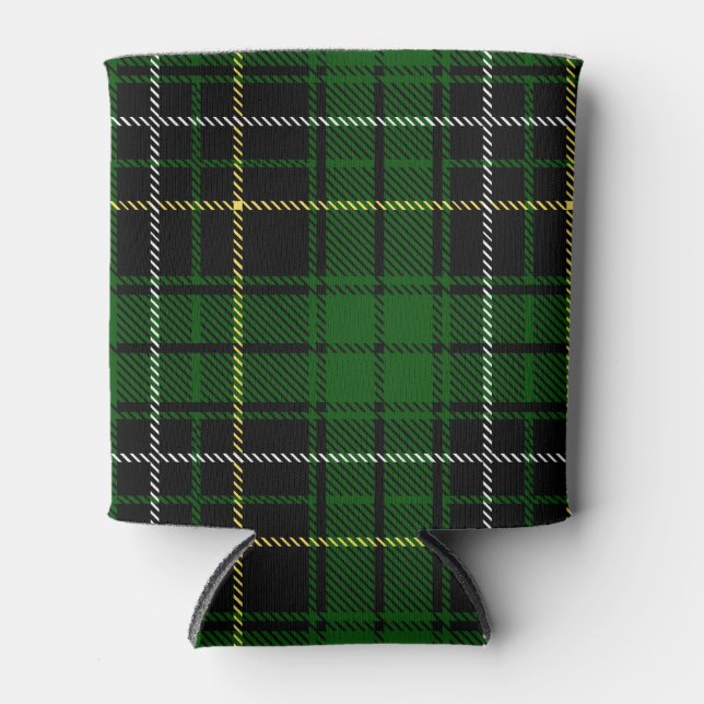 Scottish Clan MacAlpine Tartan Plaid Can Cooler (Front)