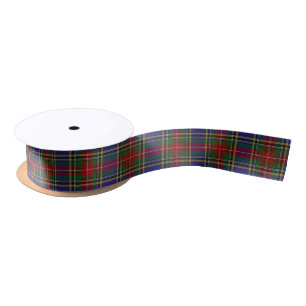 Scottish Clan MacBeth Classic Tartan Satin Ribbon