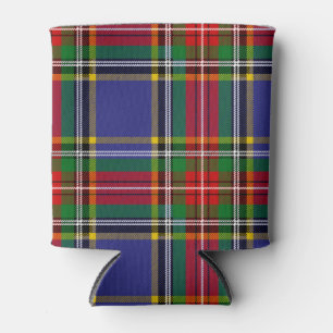 Scottish Clan MacBeth Tartan Plaid Can Cooler