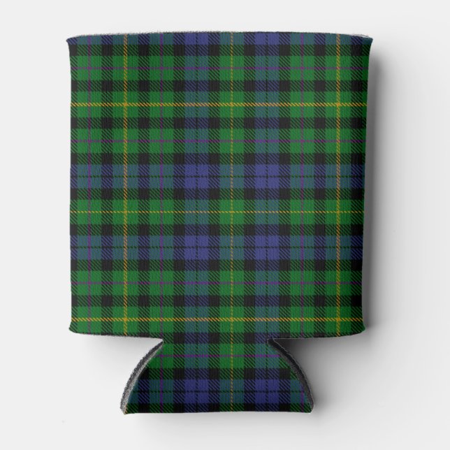 Scottish Clan MacBride Tartan Plaid Can Cooler (Front)