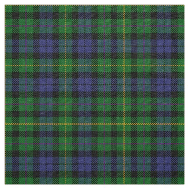 Scottish Clan MacBride Tartan Plaid Fabric (Swatch)