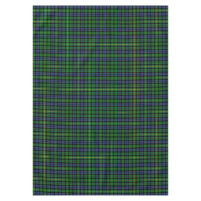 Scottish Clan MacBride Tartan Plaid Tablecloth (Front)