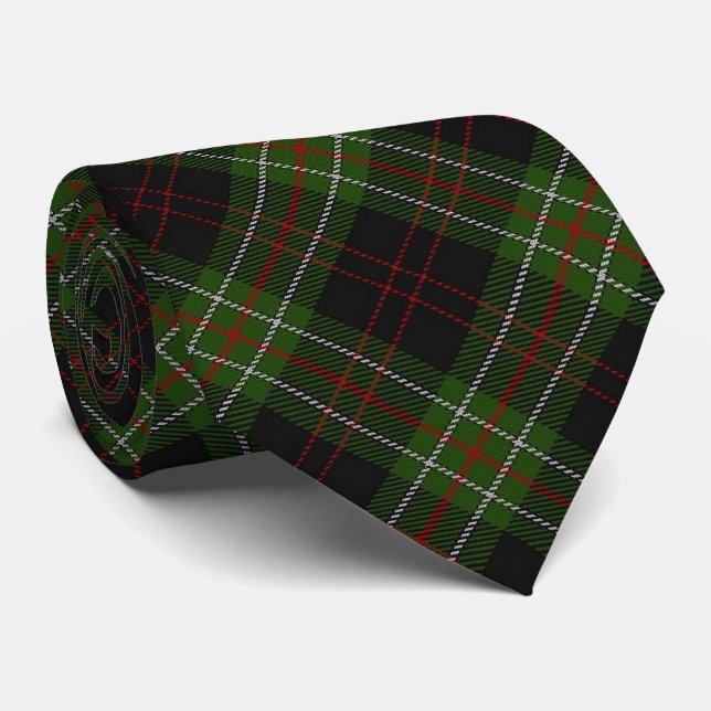 Scottish Clan MacDiarmid Letter M Monogram Tartan Tie (Rolled)