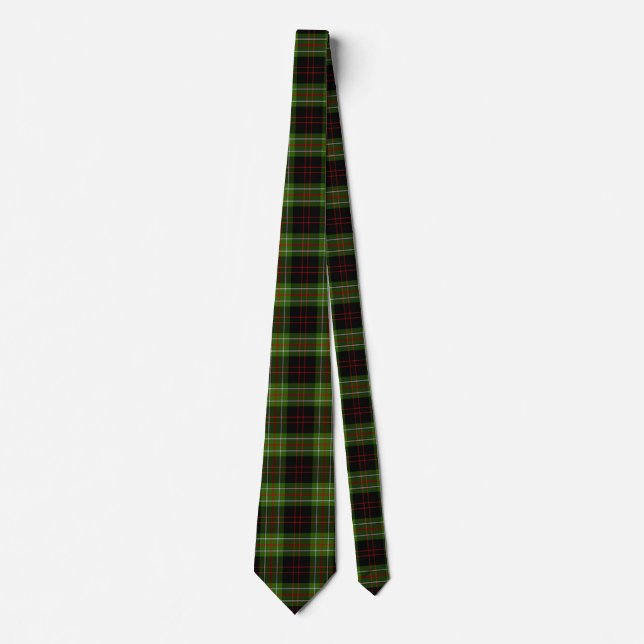 Scottish Clan MacDiarmid Tartan Plaid Tie (Front)