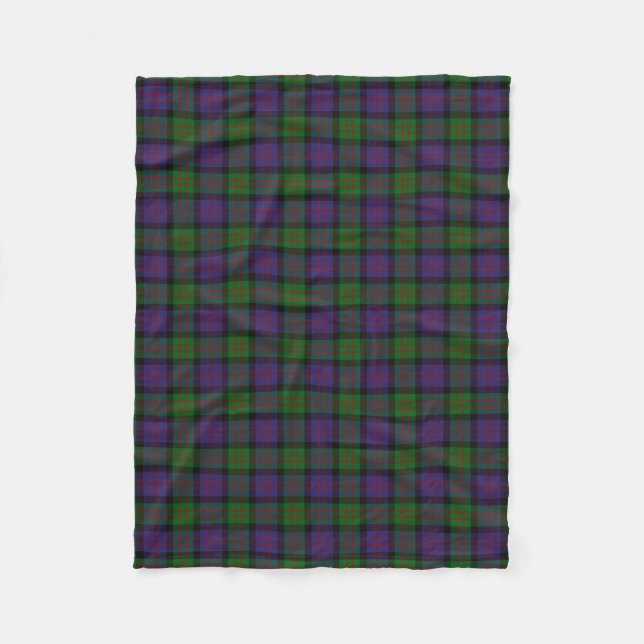 Scottish Clan MacDonald Donald Classic Tartan Fleece Blanket (Front)