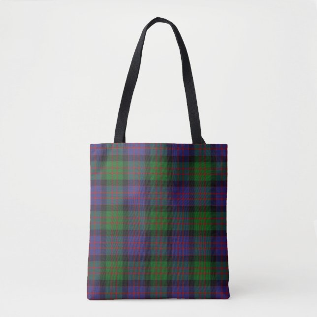 Scottish Clan MacDonald Donald Tartan Plaid Tote Bag (Front)