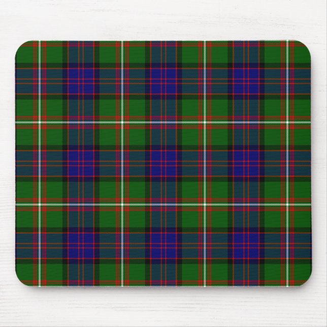 Scottish Clan MacDonald of Clanranald Tartan Mouse Mat (Front)
